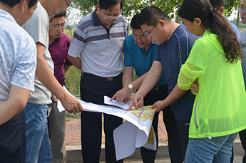 樂陵市委副書記、市長王大山一行到清洋湖水產養(yǎng)殖基地視察工作