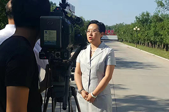 恒運能源集團執(zhí)行副總裁郭艷接受樂陵電視臺采訪